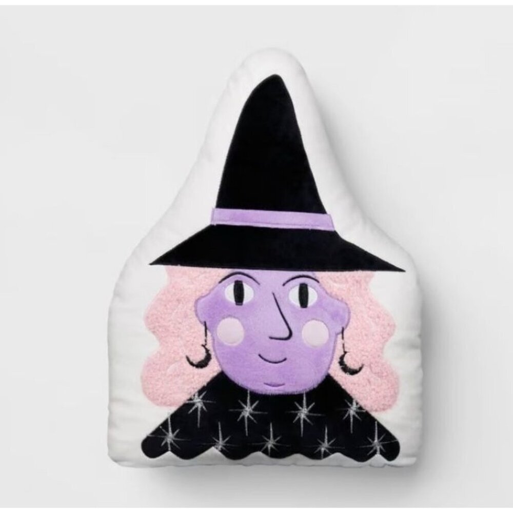 Target 14.75"x11" Witch Novelty Shaped Throw Pillow - Hyde and EEK! Boutique™